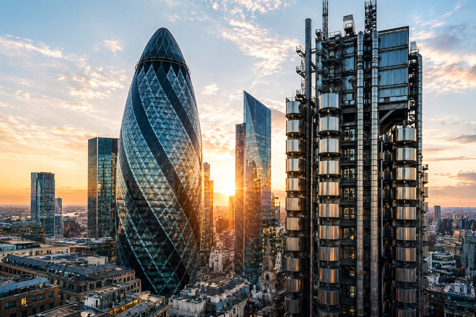 London Gherkin Skyline